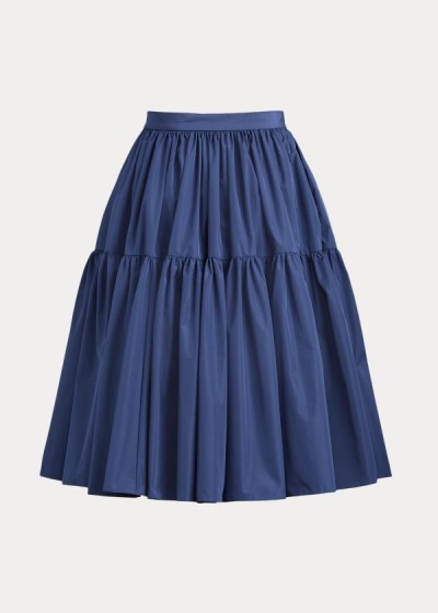 Saia Ralph Lauren Addie Taffeta Mulher 90612-JEQT